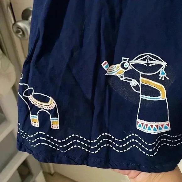 Global Desi Placement Print A-line Kurta with Bell Sleeves Size S - Picture 7 of 11